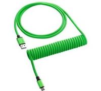 CableMod Classic Coiled Keyboard Cable USB-C to USB Type A, Viper Green G