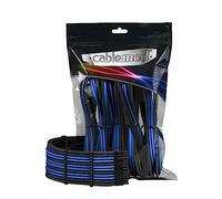 CableMod PRO Series ModMesh - Kit de câble d'extension d'alimentation - moulé - noir, bleu