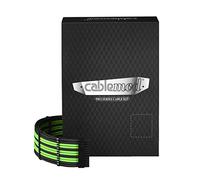 CableMod C-Series PRO ModMesh Cable Kit pour RMi/RMx/RM (Black Label) - schwarz/hellgrün Noir G