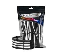 CableMod PRO Series ModMesh - Kit de câble d'extension d'alimentation - moulé - noir, blanc