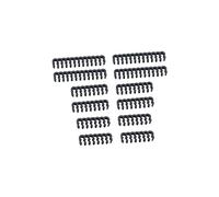CableMod PRO Bridged Cable Comb Lot de 12 peignes de câbles, pour gestion des câbles PC, 24, 14 et 16 broches, avec serre-câbles à 24, 14 et 16 broches, noir