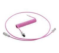 CableMod PRO Coiled Keyboard Cable USB-C to USB Type A, Strawberry Cream G