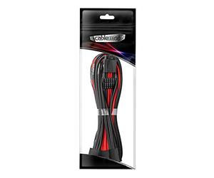 CableMod Pro ModMesh 12VHPWR Auf 3X PCI-e Kabel - 45cm, Schwarz/Rot