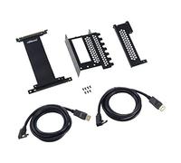 CableMod Support de Carte Graphique Vertical avec câble de Montage PCIe x16, 2 Ports DisplayPort - Noir