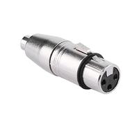 CABLEPELADO 1 adaptateur XLR mono 3 broches femelle - femelle | Adaptateur XLR vers | Convient pour mélangeurs, microphones, amplificateurs, égaliseurs, claviers, guitares, piano électrique, etc