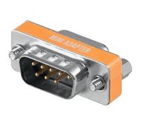 CABLEPELADO Adaptateur de série DB9 Null Modem mâle vers mâle | Null Modem DB9 | Adaptateur de changeur de genre | DB9-M/M | 9 broches | Broches de type croisé | Mâle à mâle