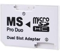 CABLEPELADO Adaptateur Micro SD Vers Memory Stick Pro Duo, Convertisseur de Carte Compatible Jusqu'à 64 Go