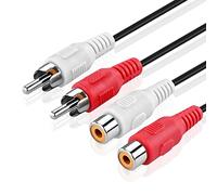 CABLEPELADO Câble Audio RCA Mâle à Femelle | Extension Stéréo | 5 Mètres