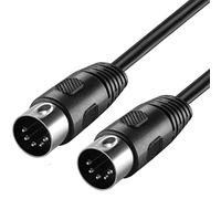 cablepelado Câble audio stéréo DIN 5 broches mâle 1 m Noir