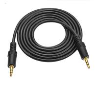 CABLEPELADO Câble Aux Jack 2,5 mm | Câble auxiliaire | Mâle à Mâle | Compatible avec écouteurs, MP3 ou tout appareil avec connexion 2,5 mm | Noir | 1,50 m
