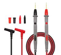 CABLEPELADO Câble de test multimètre, sondes de test multimètre, câble multimètre numérique, sondes de test électriques numériques, prend en charge jusqu'à 1000 V 10 A, longueur du câble 1 mètre