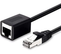 CABLEPELADO Câble d'extension réseau UTP CAT5E mâle à femelle noir (1 mètre)