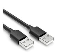 CABLEPELADO Câble USB 2.0 Super Vitesse | Câble de données USB Type A mâle | Vitesse jusqu'à 480 Mbit/s pour ordinateur, boîte TV, disque dur externe, base de ventilation, hub USB, Raspberry Pi | Noir