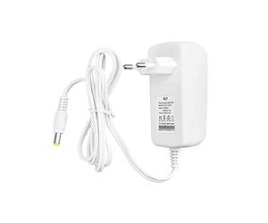 CABLEPELADO Chargeur 9 V 1 A, chargeur 9 V, jack de connexion de 5,5 mm Ø extérieur et 2,1 mm Ø interne, multi-usages, blanc, ALIM-9-1A-WHITE