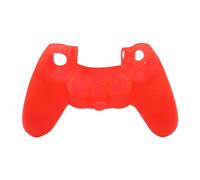 CABLEPELADO Coque en silicone pour manette PS4, coque de protection en silicone souple pour manette PS4, compatible avec PS4, silicone, rouge