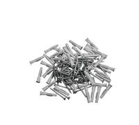 CABLEPELADO - Lot de 100 pièces (50 chevilles et 50 vis) - Fixation sûre pour béton, brique et pierre - Fabriqué en nylon avec vis zinguées - Installation avec visseuse ou coup