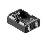 CABLEPELADO - Porte-piles pour 2 piles N (FR1, HR1, LR1) Noir - Idéal pour Arduino et électronique DIY | Matériau résistant | Intégration simple | Compact et léger