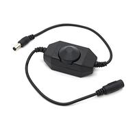 CABLEPELADO Variateur d'intensité bande LED | Contrôleur réglable pour bandes LED | Dimmer bande LED | Connecteur 5,5 x 2,1 mm | DC 12 V-24 V 6 A | Convient pour SMD 5050 3528 2835 5630