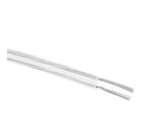 Câbles Audio De Haut-Parleur Isolés en PVC, 5/10/20/30/50/10M 22/20/18 AWG, Soudage Lumière Néon Flexible, Fil D'extension Bande Transparent Argent À 2 Broches(Transparent 30m,18 AWG)