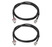 Câbles coaxiaux, 2 câbles RG58 de 1,5 m, BNC mâle vers femelle, câble coaxial 50 Ohm à faible perte for radio CB, amateur, analyseur d'antenne(5ft/1.5 M)