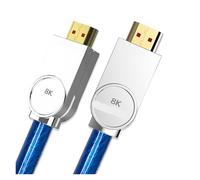 Câbles Compatibles HDMI 2.1 Amplificateur 8K 60Hz 4K 120Hz HDR 4:4:4 UHD 48Gbps HIFI ARC 12 Bit 7680×4320 Avec Audio Vidéo.(4m)