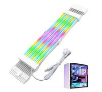 Câbles d'alimentation ,Câble d'extension d'alimentation RGB - Composants PC internes avec effet de lumière Modification d'ordinateur, Jeu, Travail