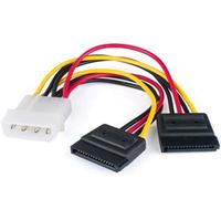 Câbles d'alimentation Molex vers SATA, câble répartiteur d'alimentation LP4 Molex 4 broches vers 2 têtes SATA 15 broches pour unité d'alimentation PC pour alimenter le disque dur SSD DVD-RW disque dur