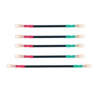 Câbles de batterie en cuivre pur pour chariot de golf, calibre 4 pour EZGO pour TXT 1994-UP, 36 V/48 V, 4 câbles courts de 25 cm, 1 long de 33 cm