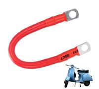 Câbles de batterie marine - Câble de batterie 30 cm 2 AWG | Câbles onduleurs avec bornes, connecteur de batterie noir/rouge calibre 2 AWG, câble onduleur pour voitures, motos