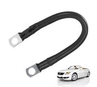 Câbles de batterie marine - Câble de batterie 30 cm 2 AWG | Câbles onduleurs avec bornes, connecteur de batterie noir/rouge calibre 2 AWG, câble onduleur pour voitures, motos