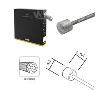 Wag Shimano/sram 1.1 X 1950 Mm Shift Cable Argenté