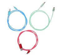 Câbles de Chargement LED Type C Verts Lot de 3 en TPE