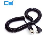 Câbles de chargeur de synchronisation de données à ressort rétractable, 2 pieds 6 pieds, Micro Usb, 5 broches, 4 couleurs, pour téléphones Samsung HTC LG