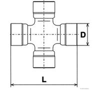 Joint, arbre longitudinal HERTH+BUSS JAKOPARTS J2921008