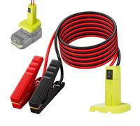 Câbles de Démarrage Compatibles avec Batterie Ryobi 18 V, 12AWG 1,8 m, Démarreur de Batterie Portable pour Démarrer des Véhicules Légers de Voiture