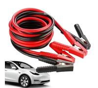 Câbles De Démarrage De Voiture - Cuivre PVC Robuste, Résistant À La Chaleur, Haute Température, Clip Positif Rouge, Longueur 3,7 M | Câbles De Rehaussement De Batterie Automobile, Pour Voitures,