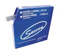 Saccon Câbles de dérailleur acier inoxydable 1,1 x 2250 mm Lot de 100