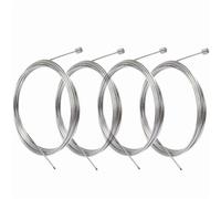 Câbles de Dérailleur Vélo en Acier Inoxydable 1,2 x 2000 mm | Lot de 4, Résistant à la Corrosion, Universel VTT/Route, Noyau Meulé Précision, Sans Effilochage