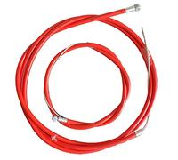 Câbles de frein pour vélo et gaines de câbles rouges - avant et arrière