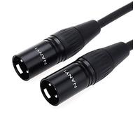 Câbles de raccordement pour câble de microphone NANYI XLR à XLR, câble de câble XLR mâle à mâle XLR à 3 broches (0.5 mètres / 1.6 pieds)