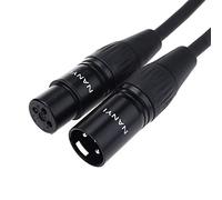 Câbles de raccordement pour câbles de microphone NANYI, câbles XLR à XLR mâle et femelle à 3 broches, câble DMX (0.5 mètres / 1.6 pieds)