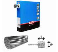 Elvedes Inox 1.1 Mm Shift Cable 50 Units Clair 3000 mm