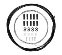 Câbles de Vitesse de Vélo Boîtier Universel Câbles de Manette de Vélo Ensemble Kit Changement Remplacement Réparation Dérailleur Embouts à Sertir Ligne pour Montagne Route Noir