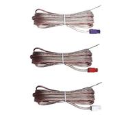 Câbles d'enceintes 3X Pcs Speaker Cables Sound Wires Cords Red Gray Compatible With Samsung Home Cinema