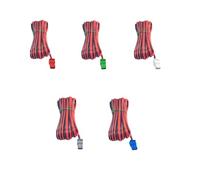 Câbles d'enceintes 5x 2 Pin Speaker Cables Wires Red Black Compatible With Sony Home Cinema Theater Sound Bar Subwoofer