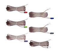 Câbles d'enceintes 6 Pieces Speaker Cables Wires Cords Red Gray With Connector Compatible With Samsung Home Cinema Theater