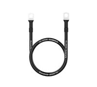 Câbles d'onduleur de puissance de batterie, 2AWG, 4AWG, 6AWG, 8AWG, fil de cuivre plaqué silicone, M6/8/10, adaptés aux panneaux solaires, remorques et voitures.(Black 6AWG,M10-M10_50CM)