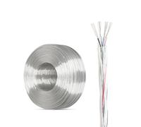 câbles électriques souples isolés en cuivre, Câble d'alimentation transparent RGB 5C 16-28 A WG en cuivre étamé C 300 V 80 °C(50ft,28A WG)