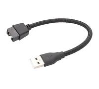 Câbles et adaptateurs USB A mâle vers 9 broches mâle - Câble d'extension pratique et efficace USB A vers 9 broches - Câble de cartes mères d'ordinateur - En-tête USB vers port USB - Câble de données