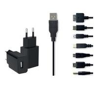 Câbles et chargeur 7 en 1 Alpha Omega Players Multi Consoles Noir Noir E